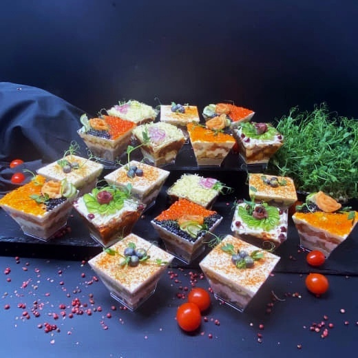 Мясные и рыбные трайфлы 12 шт — 2400 г