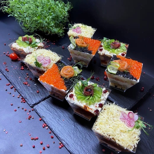 Мясные и рыбные трайфлы 9 шт — 1800 г